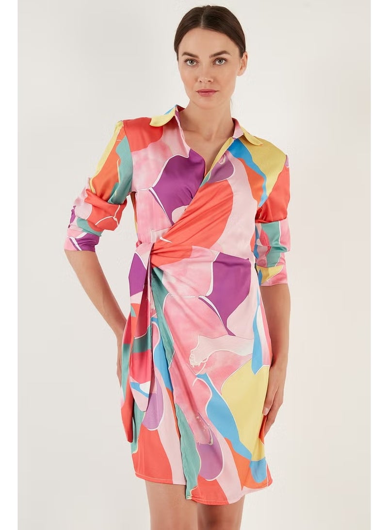 Lela Abstract Print Dress - Image 4